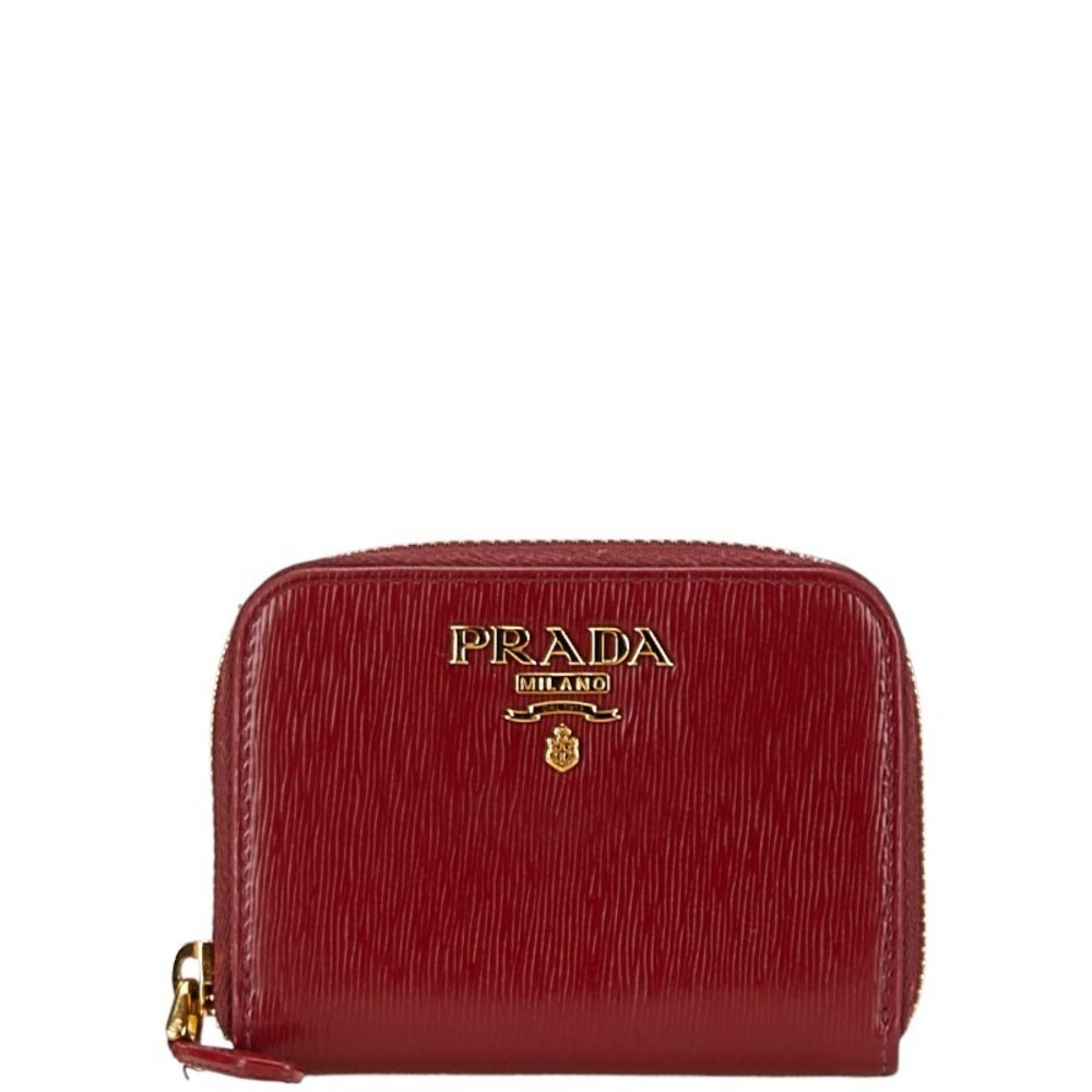 Prada Wallet leather purse red